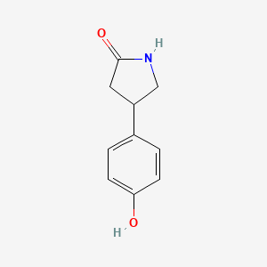 molecular formula C10H11NO2 B2889202 4-(4-Hydroxyphenyl)pyrrolidin-2-one CAS No. 55656-98-9