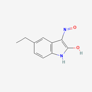5-Ethyl-3-(hydroxyimino)indolin-2-one