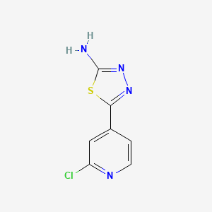 5-(2-Chloropyridin-4-YL)-1,3,4-thiadiazol-2-amine