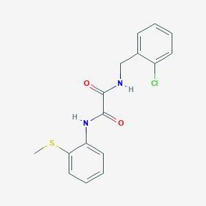 molecular formula C16H15ClN2O2S B2889281 N1-(2-chlorobenzyl)-N2-(2-(methylthio)phenyl)oxalamide CAS No. 920368-82-7