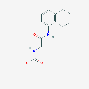 tert-butyl N-{[(5,6,7,8-tetrahydronaphthalen-1-yl)carbamoyl]methyl}carbamate