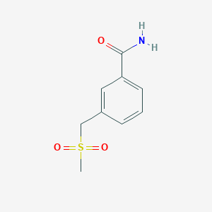 molecular formula C9H11NO3S B2889357 3-(METHANESULFONYLMETHYL)BENZAMIDE CAS No. 1820687-33-9