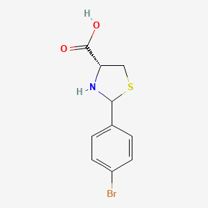 (4R)-2-(4-Bromophenyl)thiazolidine-4-carboxylic acid