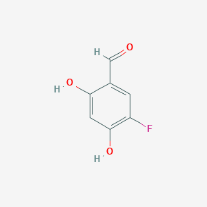 molecular formula C7H5FO3 B2889475 5-Fluoro-2,4-dihydroxybenzaldehyde CAS No. 1251950-91-0