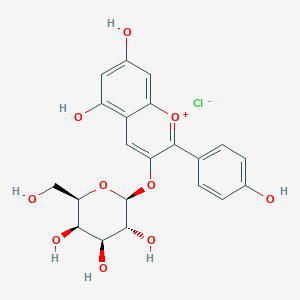 molecular formula C₂₁H₂₁ClO₁₀ B028895 Pelargonidin 3-Galactoside CAS No. 34425-22-4