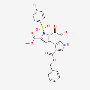 molecular formula C26H17ClN2O8S B2889540 F5446 