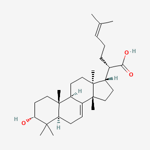 molecular formula C30H48O3 B2889545 3α-Hydroxytirucalla-7,24-dien-21-oic acid CAS No. 82509-40-8