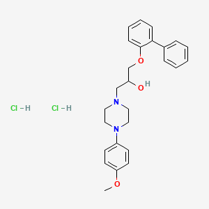 1-([1,1'-Biphenyl]-2-yloxy)-3-(4-(4-methoxyphenyl)piperazin-1-yl)propan-2-ol dihydrochloride