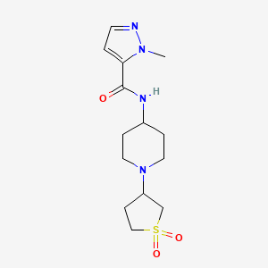 N-(1-(1,1-dioxidotetrahydrothiophen-3-yl)piperidin-4-yl)-1-methyl-1H-pyrazole-5-carboxamide