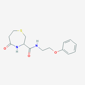 5-oxo-N-(2-phenoxyethyl)-1,4-thiazepane-3-carboxamide