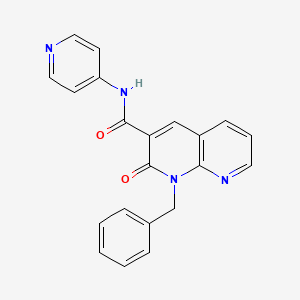 molecular formula C21H16N4O2 B2889809 1-benzyl-2-oxo-N-(pyridin-4-yl)-1,2-dihydro-1,8-naphthyridine-3-carboxamide CAS No. 946330-77-4