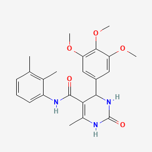 molecular formula C23H27N3O5 B2889849 N-(2,3-dimethylphenyl)-6-methyl-2-oxo-4-(3,4,5-trimethoxyphenyl)-1,2,3,4-tetrahydropyrimidine-5-carboxamide CAS No. 374601-49-7