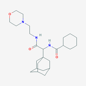 molecular formula C25H41N3O3 B2889865 2-(ADAMANTAN-1-YL)-2-(CYCLOHEXYLFORMAMIDO)-N-[2-(MORPHOLIN-4-YL)ETHYL]ACETAMIDE CAS No. 1009683-83-3
