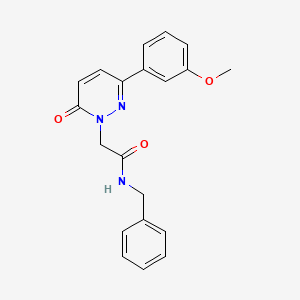 molecular formula C20H19N3O3 B2889873 N-benzyl-2-[3-(3-methoxyphenyl)-6-oxo-1,6-dihydropyridazin-1-yl]acetamide CAS No. 899946-97-5