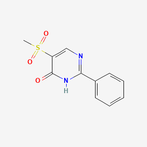 molecular formula C11H10N2O3S B2889879 5-(Methylsulfonyl)-2-phenyl-4-pyrimidinol CAS No. 339108-29-1