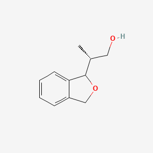 molecular formula C11H14O2 B2889883 (2R)-2-(1,3-Dihydro-2-benzofuran-1-yl)propan-1-ol CAS No. 2248216-79-5