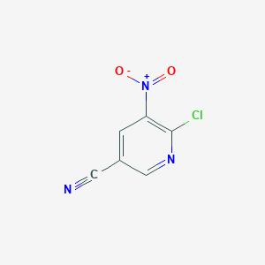 molecular formula C6H2ClN3O2 B2889941 6-Chloro-5-nitronicotinonitrile CAS No. 160906-98-9