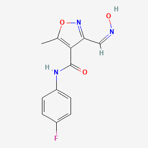 N-(4-fluorophenyl)-3-[(hydroxyimino)methyl]-5-methyl-4-isoxazolecarboxamide