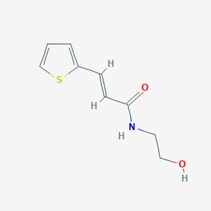 N-(2-hydroxyethyl)-3-(thiophen-2-yl)prop-2-enamide