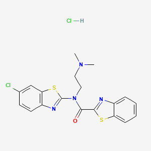 N-(6-chlorobenzo[d]thiazol-2-yl)-N-(2-(dimethylamino)ethyl)benzo[d]thiazole-2-carboxamide hydrochloride