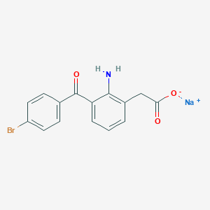 molecular formula C15H12BrNNaO3 B000289 Bromfenac sodium CAS No. 91714-93-1