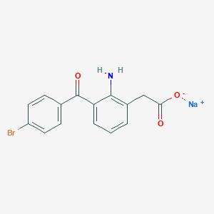 molecular formula C15H11BrNNaO3 B000289 Bromfenac sodium CAS No. 91714-93-1