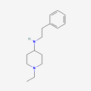 molecular formula C15H24N2 B2890003 1-ethyl-N-(2-phenylethyl)piperidin-4-amine CAS No. 415970-27-3