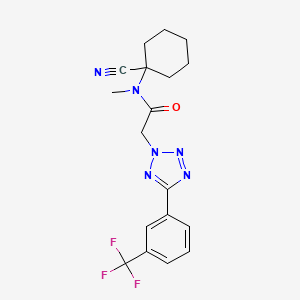 N-(1-cyanocyclohexyl)-N-methyl-2-[5-[3-(trifluoromethyl)phenyl]tetrazol-2-yl]acetamide