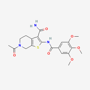 B2890019 6-Acetyl-2-(3,4,5-trimethoxybenzamido)-4,5,6,7-tetrahydrothieno[2,3-c]pyridine-3-carboxamide CAS No. 864927-58-2