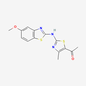 1-(2-((5-Methoxybenzo[d]thiazol-2-yl)amino)-4-methylthiazol-5-yl)ethanone