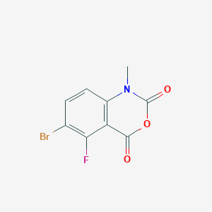 molecular formula C9H5BrFNO3 B2890044 5-Bromo-6-fluoro-N-methylisatoic anhydride CAS No. 1980053-79-9