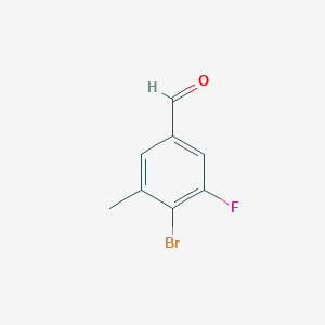 4-Bromo-3-fluoro-5-methylbenzaldehyde