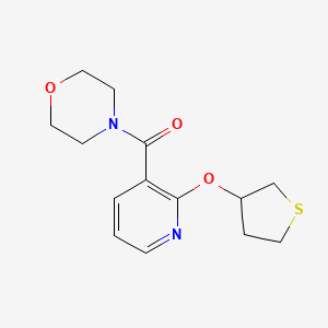 Morpholino(2-((tetrahydrothiophen-3-yl)oxy)pyridin-3-yl)methanone