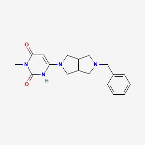6-(2-Benzyl-1,3,3a,4,6,6a-hexahydropyrrolo[3,4-c]pyrrol-5-yl)-3-methyl-1H-pyrimidine-2,4-dione