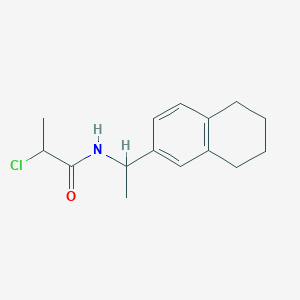 2-chloro-N-[1-(5,6,7,8-tetrahydronaphthalen-2-yl)ethyl]propanamide