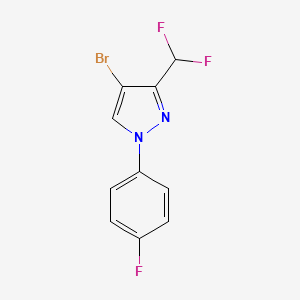 B2890085 4-Bromo-3-(difluoromethyl)-1-(4-fluorophenyl)pyrazole CAS No. 2248320-41-2