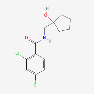 molecular formula C13H15Cl2NO2 B2890093 2,4-dichloro-N-[(1-hydroxycyclopentyl)methyl]benzamide CAS No. 1216628-34-0