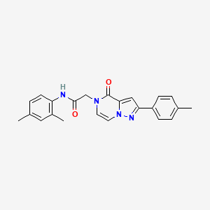 molecular formula C23H22N4O2 B2890110 N-(2,4-dimethylphenyl)-2-[2-(4-methylphenyl)-4-oxopyrazolo[1,5-a]pyrazin-5(4H)-yl]acetamide CAS No. 941920-96-3