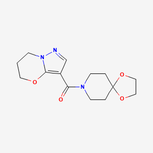 (6,7-dihydro-5H-pyrazolo[5,1-b][1,3]oxazin-3-yl)(1,4-dioxa-8-azaspiro[4.5]decan-8-yl)methanone