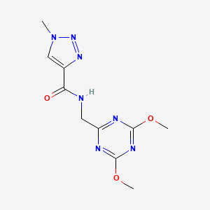 N-((4,6-dimethoxy-1,3,5-triazin-2-yl)methyl)-1-methyl-1H-1,2,3-triazole-4-carboxamide