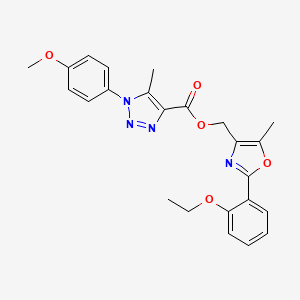 [2-(2-ethoxyphenyl)-5-methyl-1,3-oxazol-4-yl]methyl 1-(4-methoxyphenyl)-5-methyl-1H-1,2,3-triazole-4-carboxylate