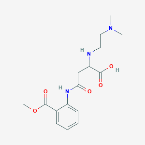 2-((2-(Dimethylamino)ethyl)amino)-4-((2-(methoxycarbonyl)phenyl)amino)-4-oxobutanoic acid