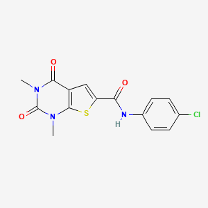 N-(4-chlorophenyl)-1,3-dimethyl-2,4-dioxo-1,2,3,4-tetrahydrothieno[2,3-d]pyrimidine-6-carboxamide
