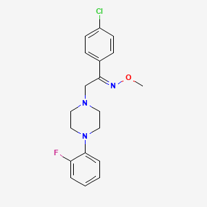 1-(4-chlorophenyl)-2-[4-(2-fluorophenyl)piperazino]-1-ethanone O-methyloxime