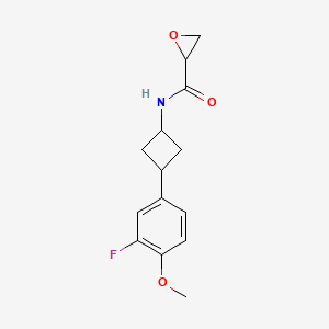 N-[3-(3-Fluoro-4-methoxyphenyl)cyclobutyl]oxirane-2-carboxamide