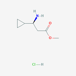 methyl (3S)-3-amino-3-cyclopropylpropanoate hydrochloride