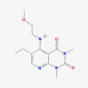 6-ethyl-5-((2-methoxyethyl)amino)-1,3-dimethylpyrido[2,3-d]pyrimidine-2,4(1H,3H)-dione