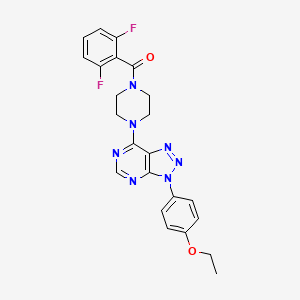 (2,6-difluorophenyl)(4-(3-(4-ethoxyphenyl)-3H-[1,2,3]triazolo[4,5-d]pyrimidin-7-yl)piperazin-1-yl)methanone