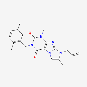8-allyl-3-(2,5-dimethylbenzyl)-1,7-dimethyl-1H-imidazo[2,1-f]purine-2,4(3H,8H)-dione
