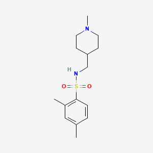 2,4-dimethyl-N-((1-methylpiperidin-4-yl)methyl)benzenesulfonamide